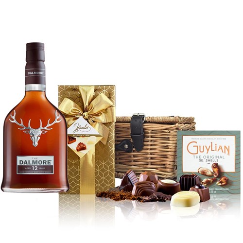 Dalmore 12 Year Old Single Malt Whisky And Chocolates Hamper